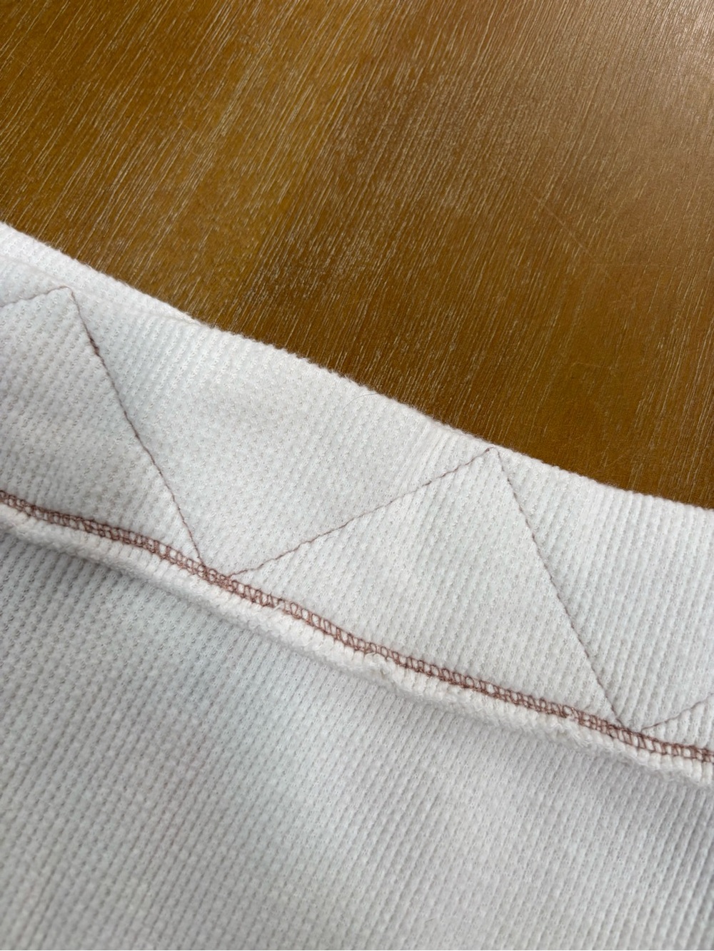 Free People Cream Ribbed Flare Pajama Pants with Stitching Detail - Picture 3 of 10